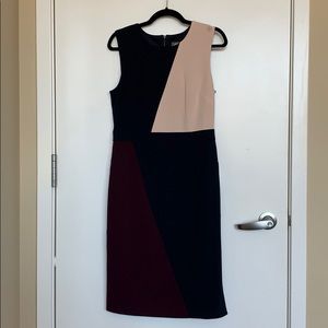 Vince Camuto Colorblock Sheath Dress NWT